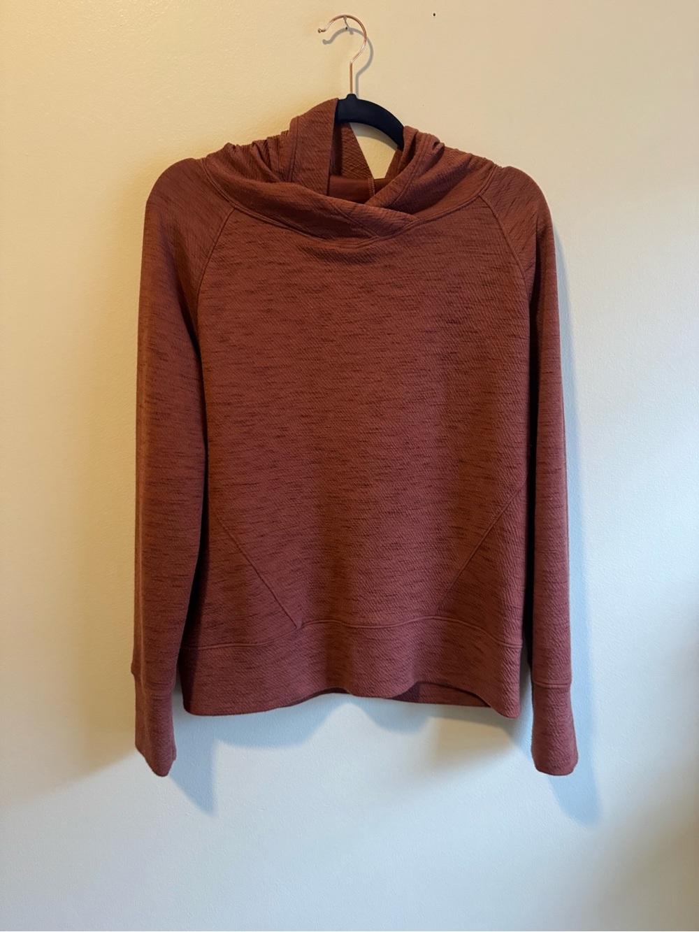 Prana Rust Knit Cowl-Neck Sweater - Picture 3 of 4